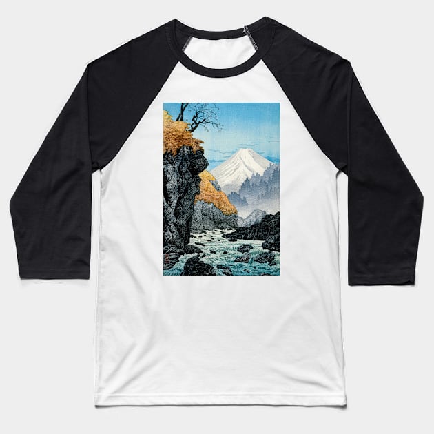 Foot of Mount Ashitaka - Japanese Art Hiroaki Takahashi Baseball T-Shirt by TEEPHILIC